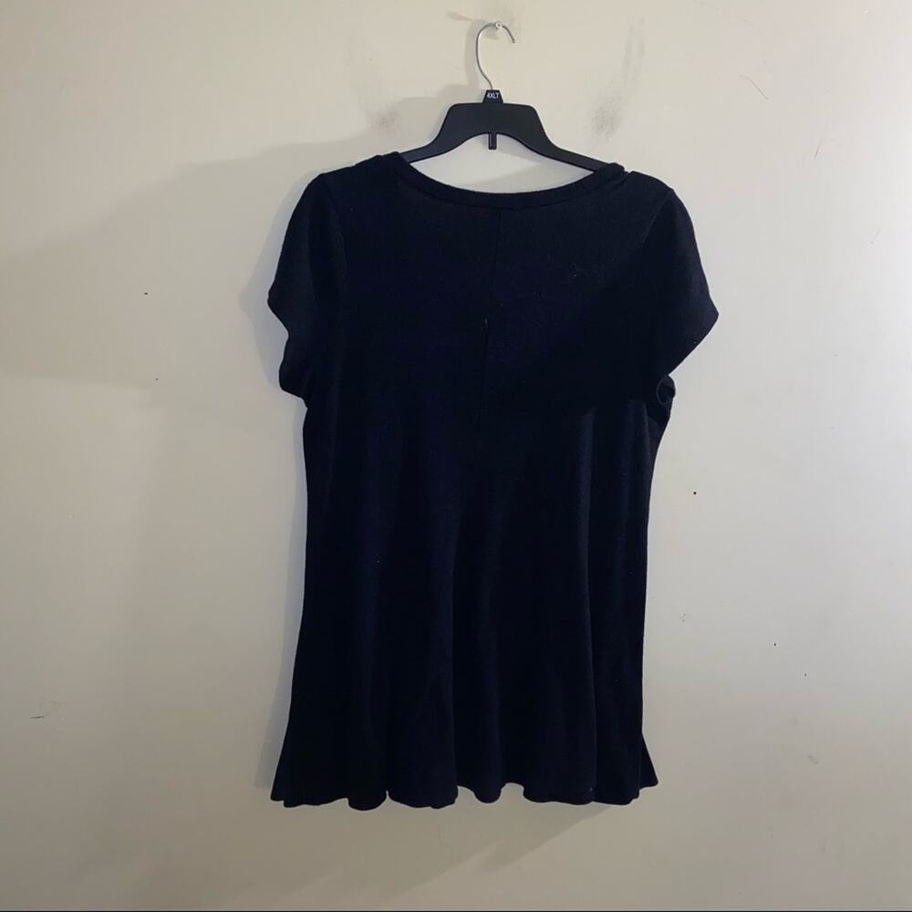 TORRID all black mini tshirt dress 3 - Picture 3 of 4